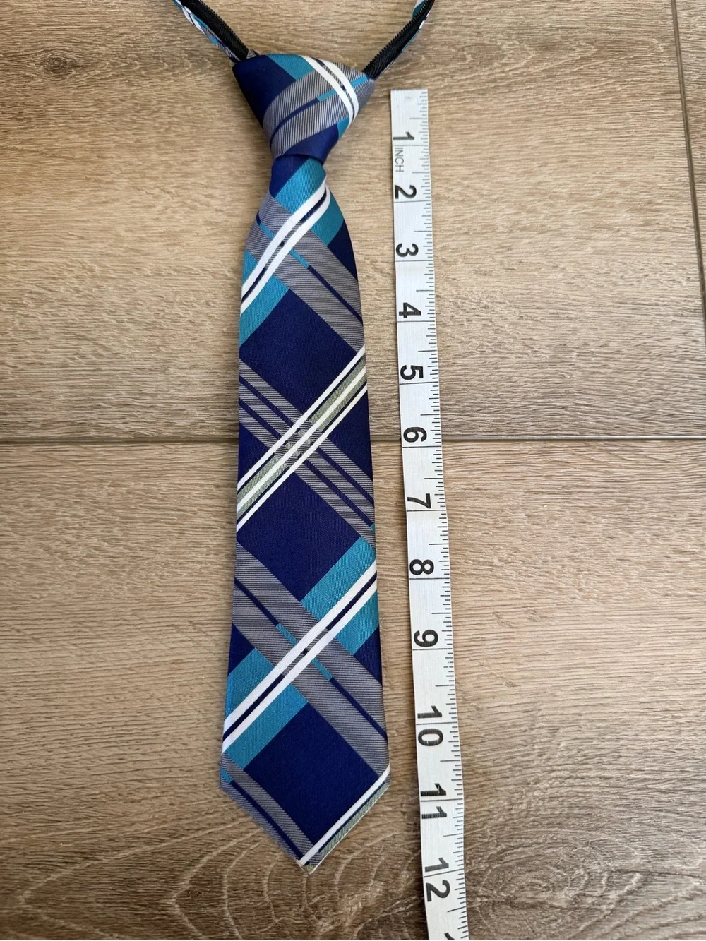 Littlest Prince Boys 2-5 Yr Plaid Tie Necktie